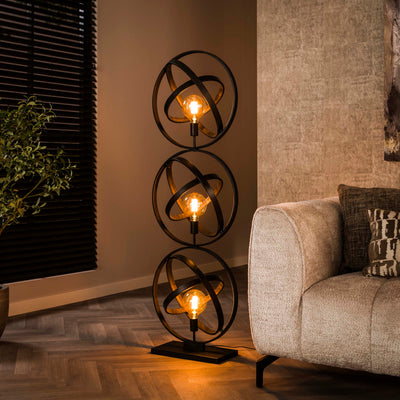 Vloerlamp Galaxy 3 Lichts Artic Zwart