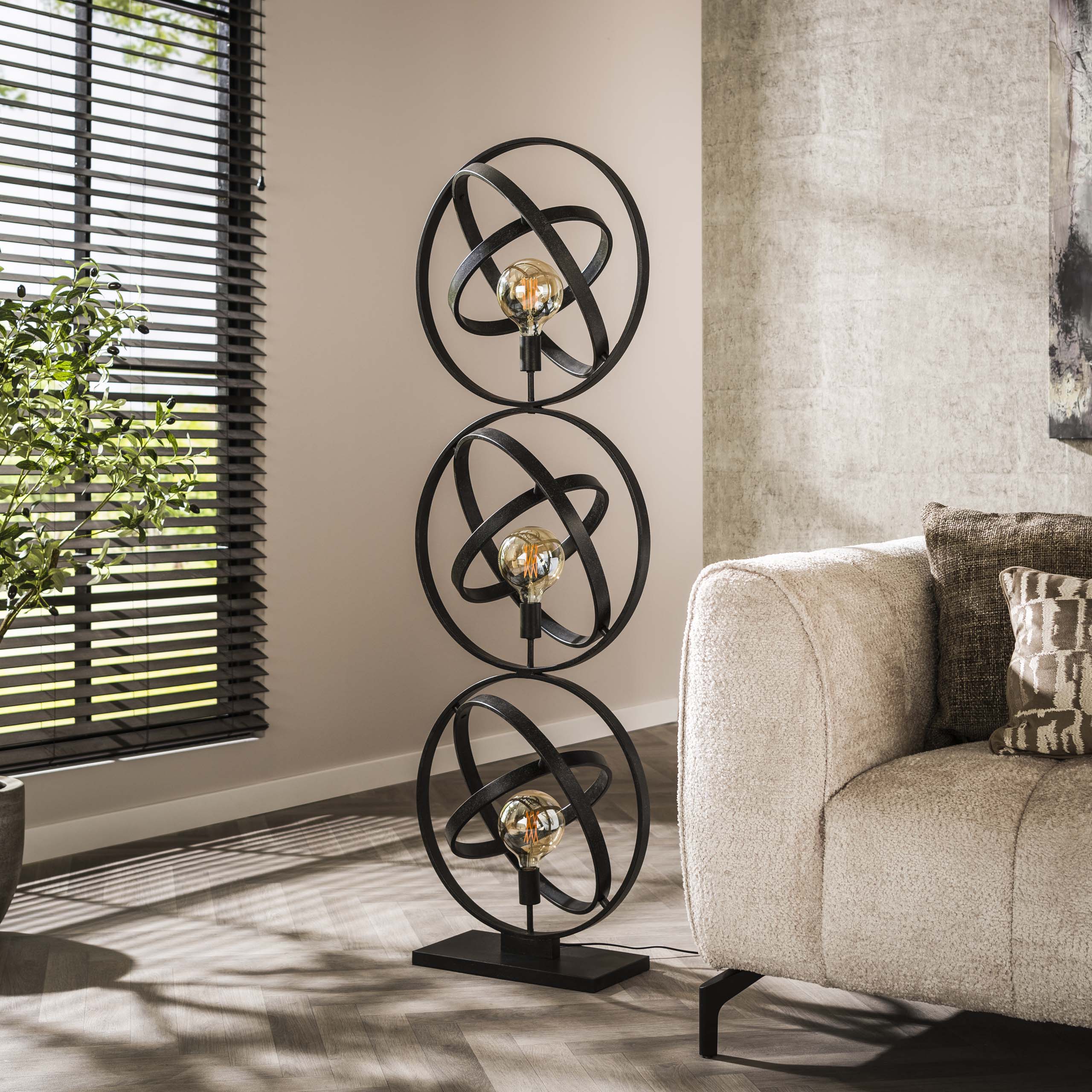 Vloerlamp Galaxy 3 Lichts Artic Zwart