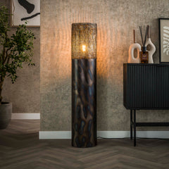 Vloerlamp Cylinder 1 Lichts 120Cm Zwart Bruin