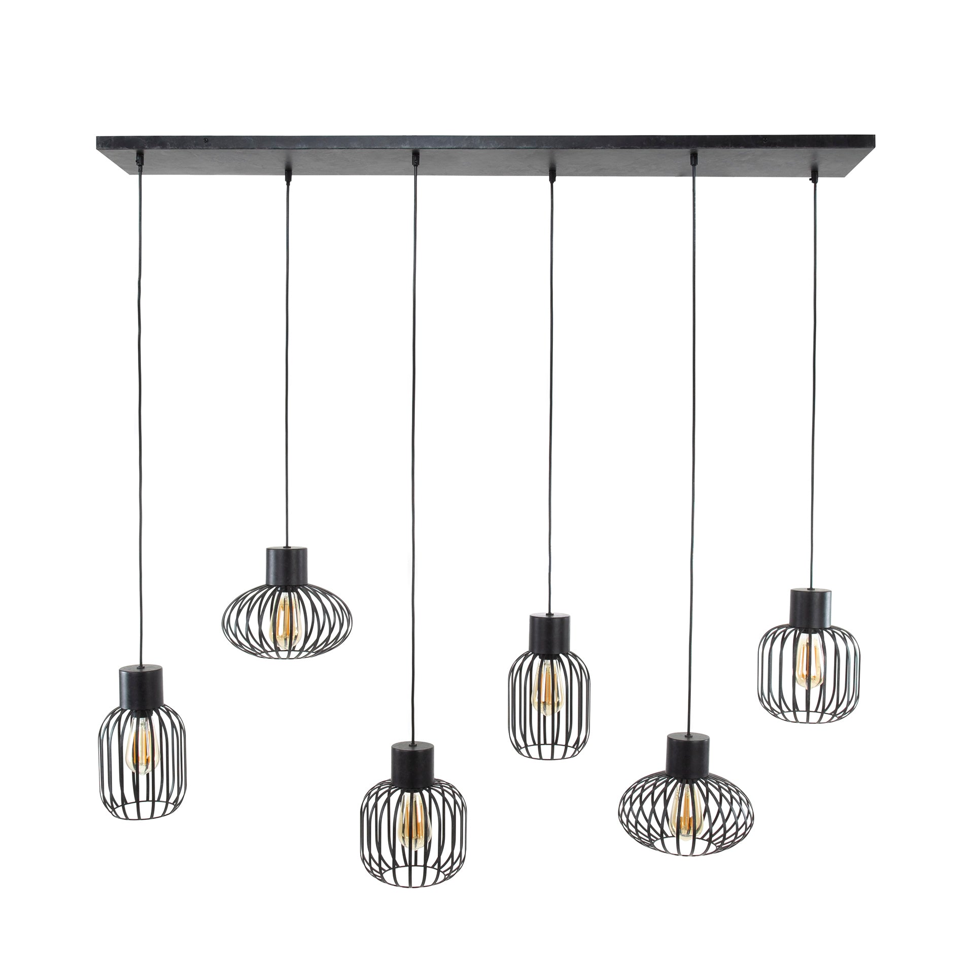 Hanglamp Mix Metal 3 3 Lichts Charcoal