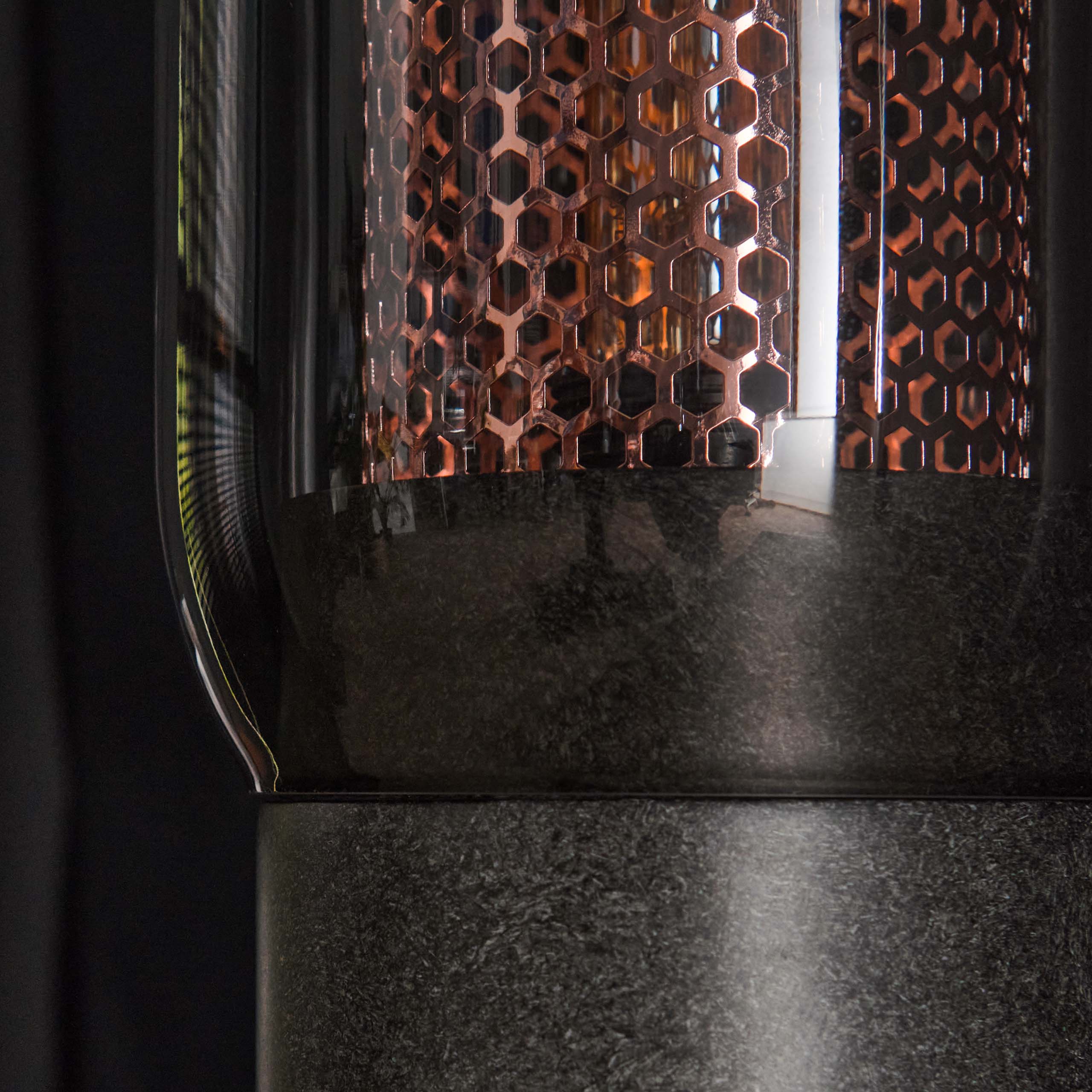 Tafellamp Smoke Mesh 1 Lichts Artic Zwart