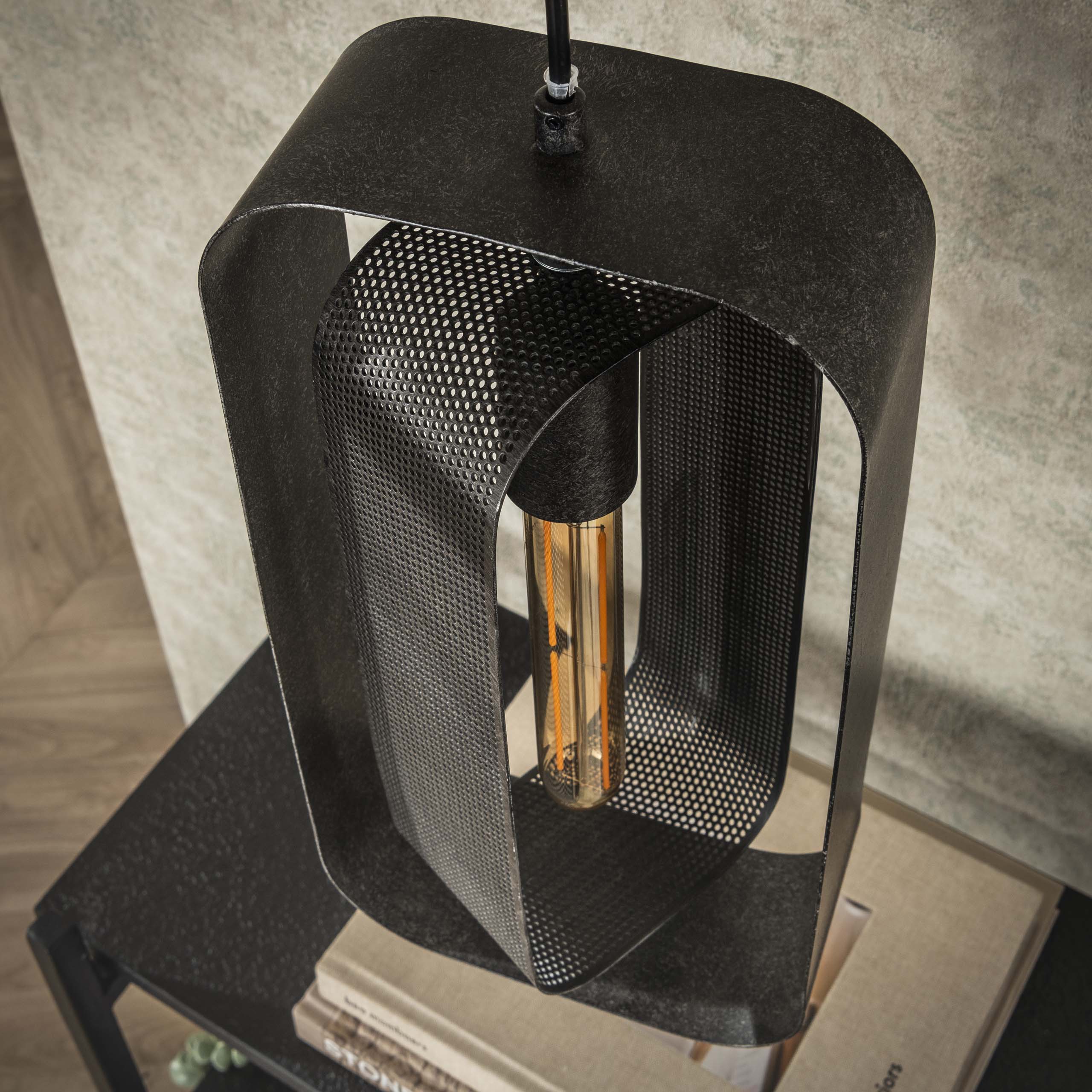 Hanglamp Mesh Rotate Getrapt 3 Lichts Artic Zwart