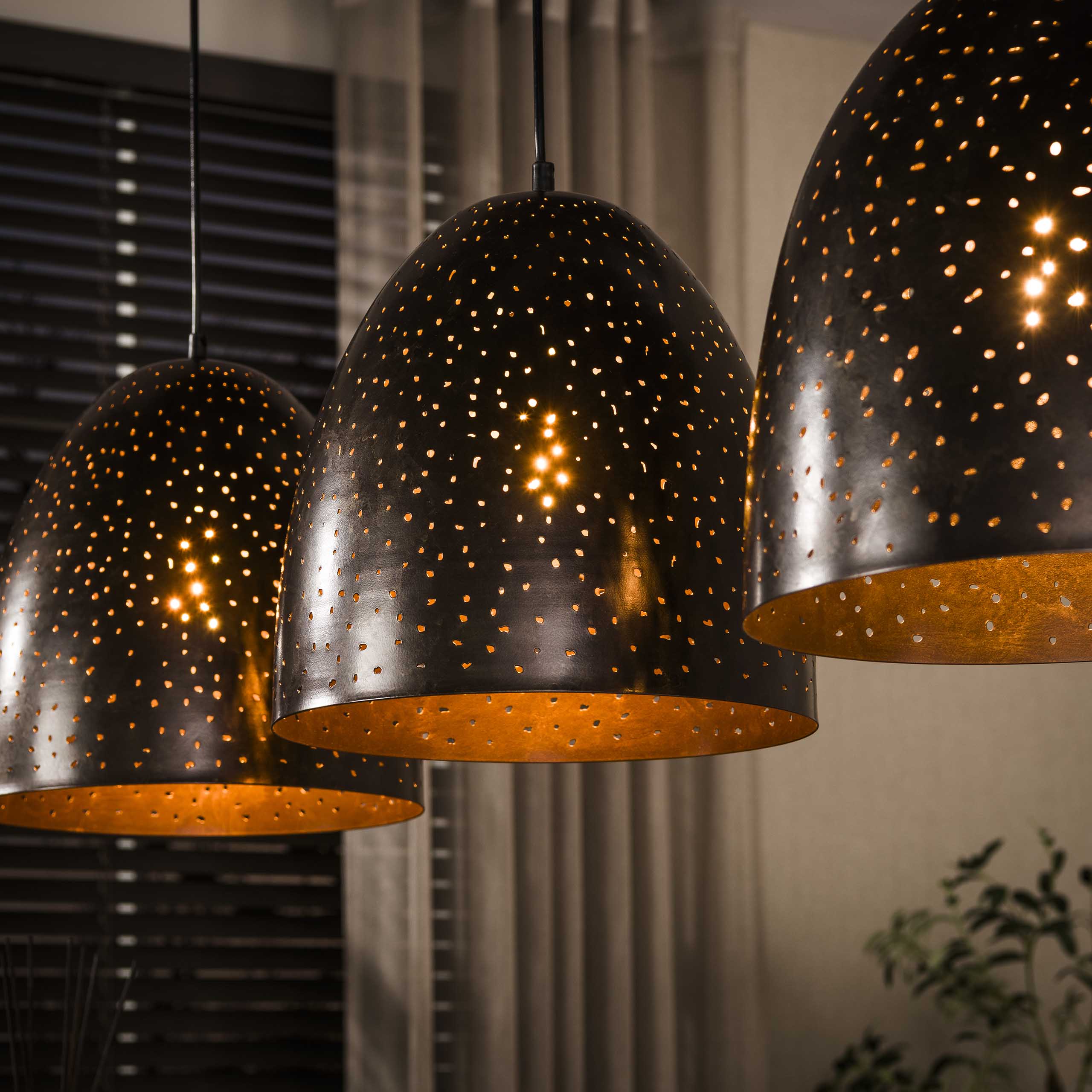 Hanglamp Kosmos 3 Lichts Urban Bruin