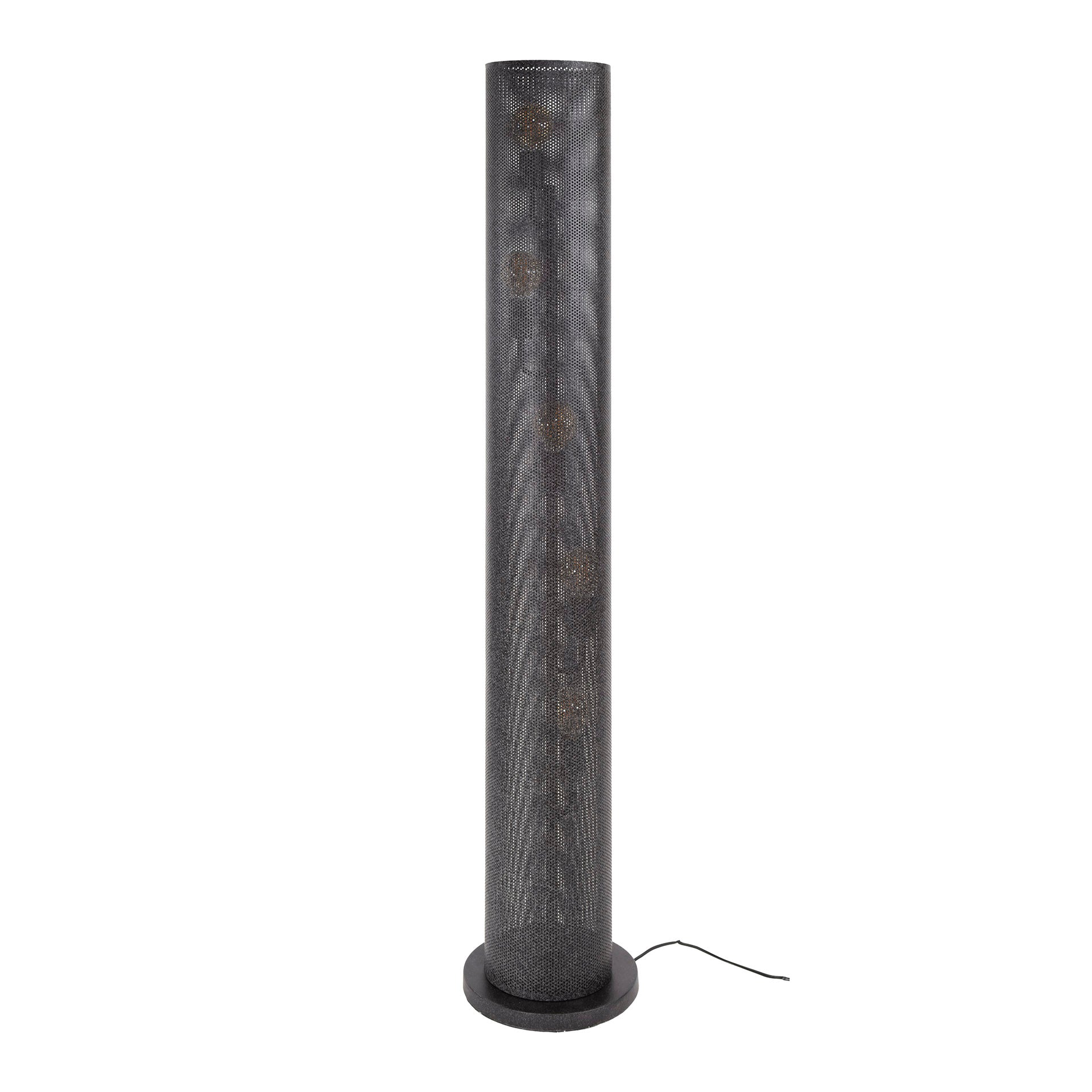 Vloerlamp Tubon Mesh 5 Lichts Artic Zwart