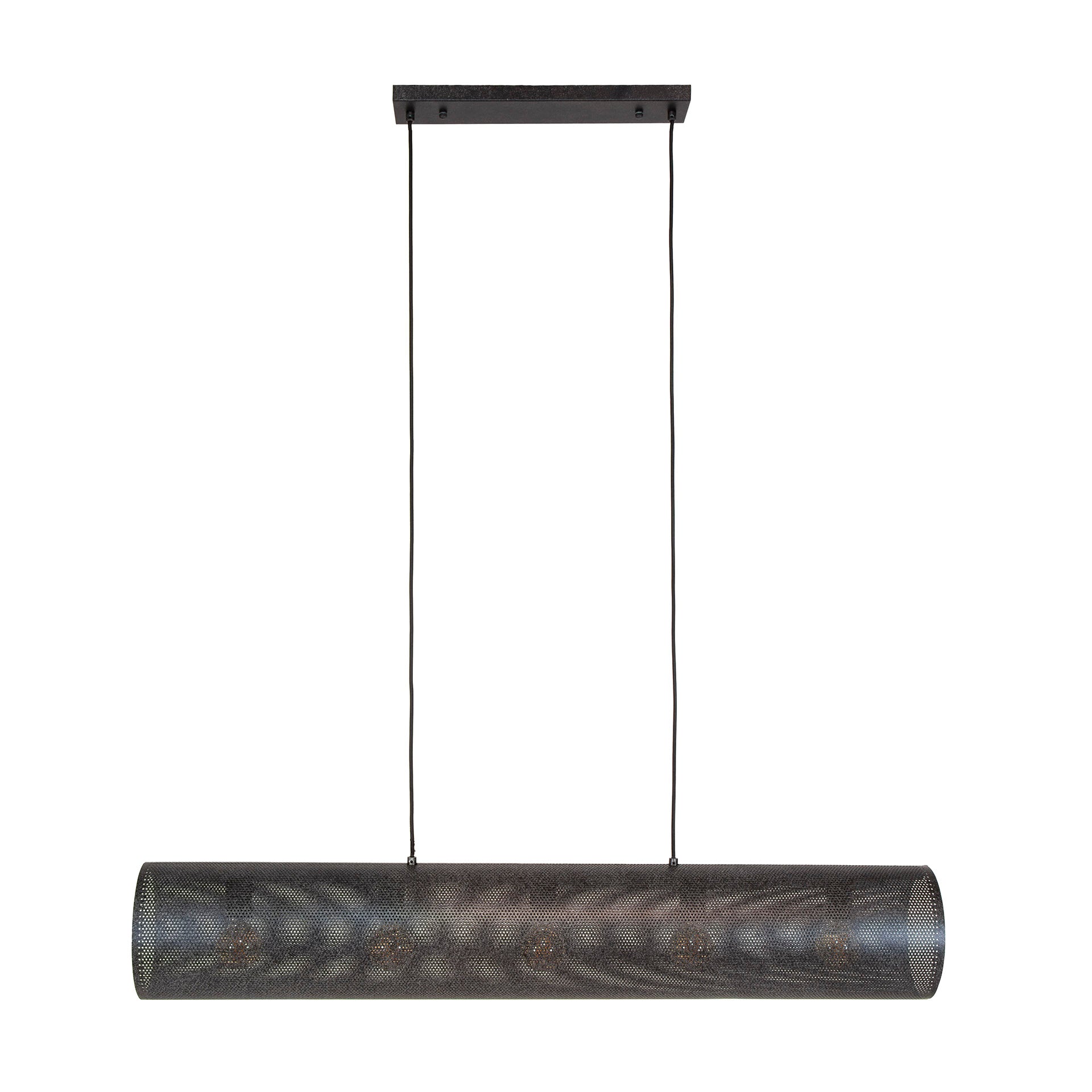 Hanglamp Tubon Mesh 5 Lichts Artic Zwart