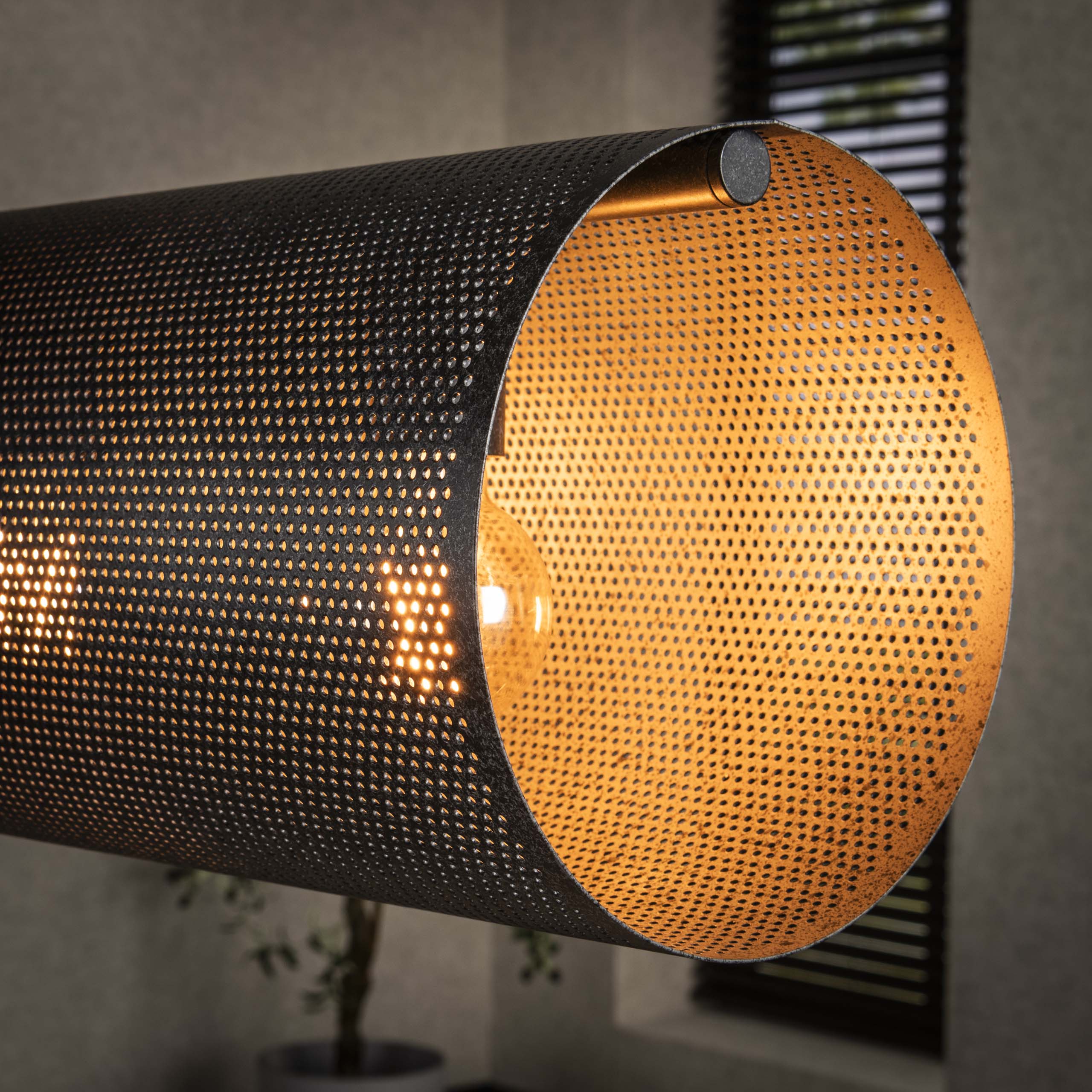 Hanglamp Tubon Mesh 7L Artic Zwart