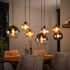 Hanglamp Multi Globe 4 3 Lichts Artic Zwart