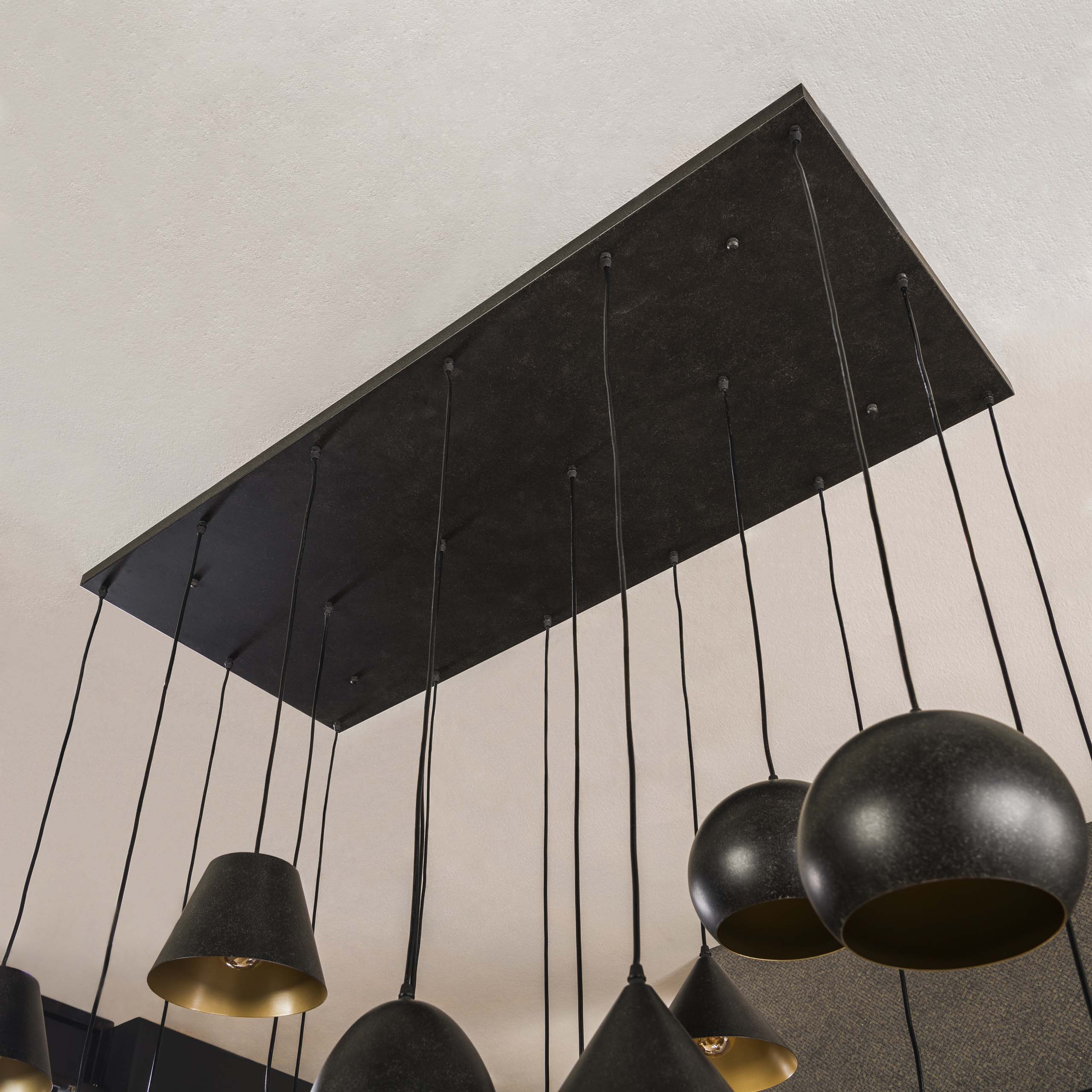 Hanglamp Metal Xxl 6 6 6 Lichts Artic Zwart
