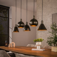 Hanglamp Metallo 5 Lichts Sienna Bruin