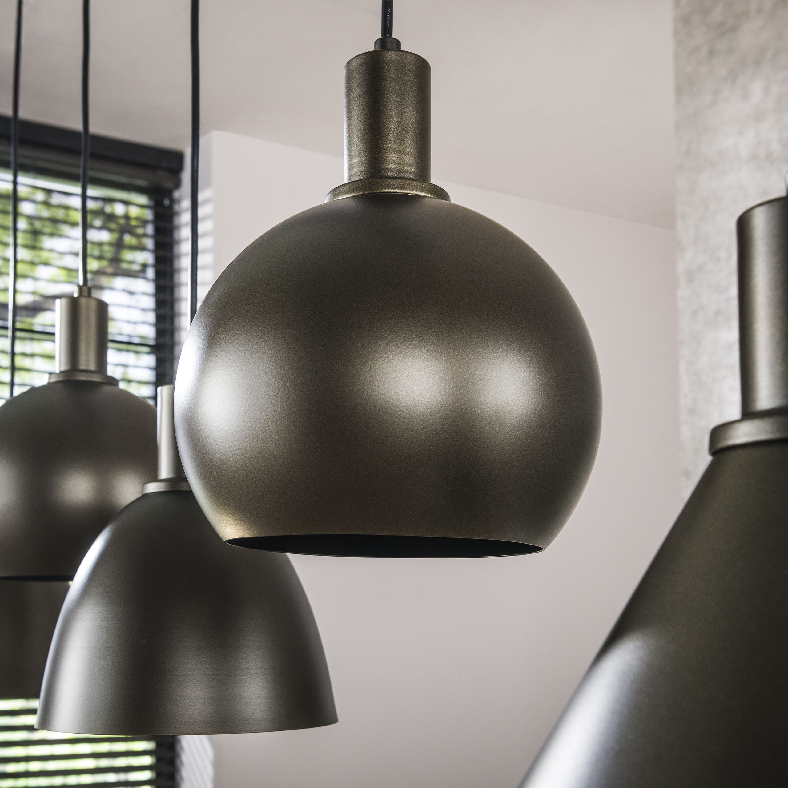 Hanglamp Metallo 5 Lichts Sienna Bruin