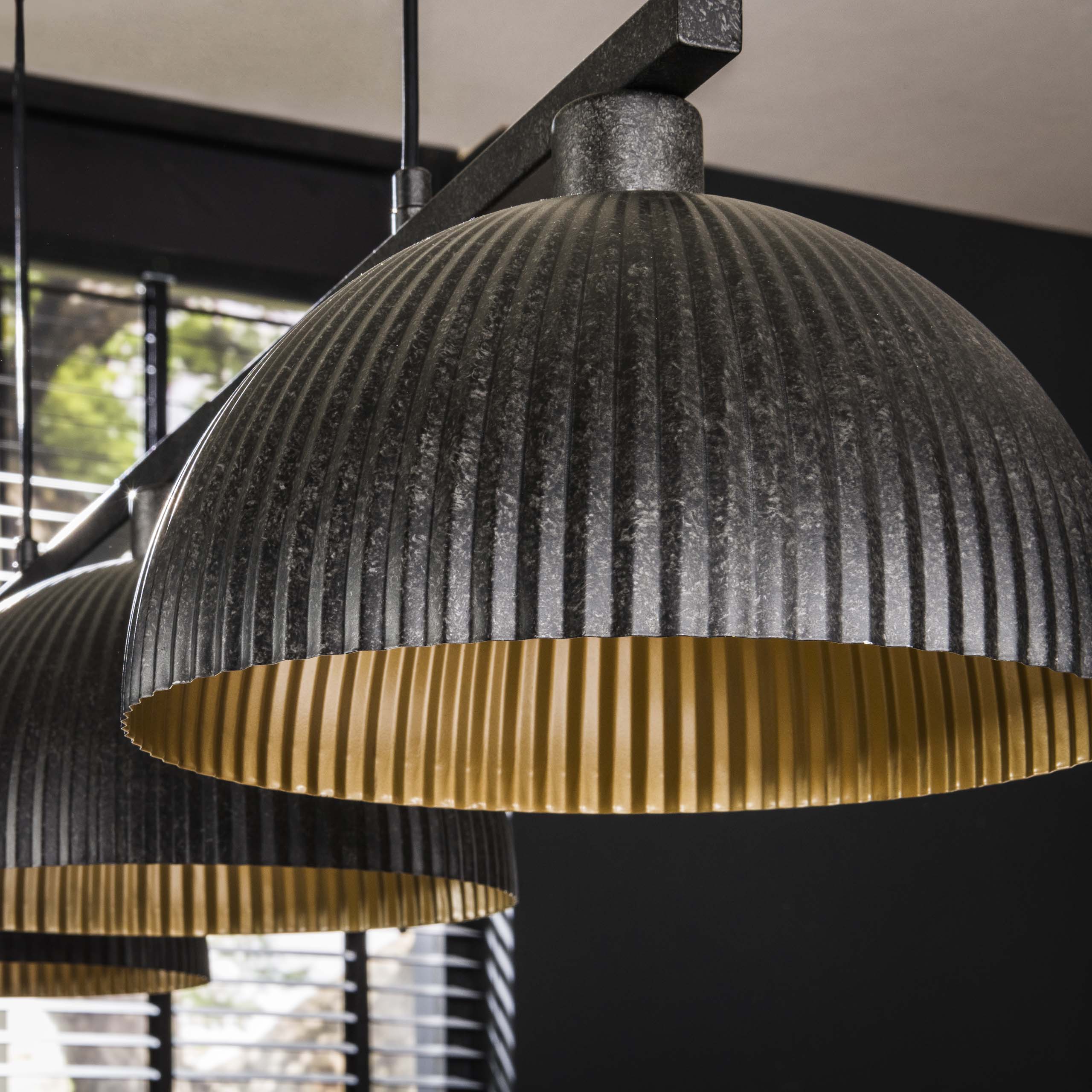 Hanglamp Ripple 3 Lichts Artic Zwart