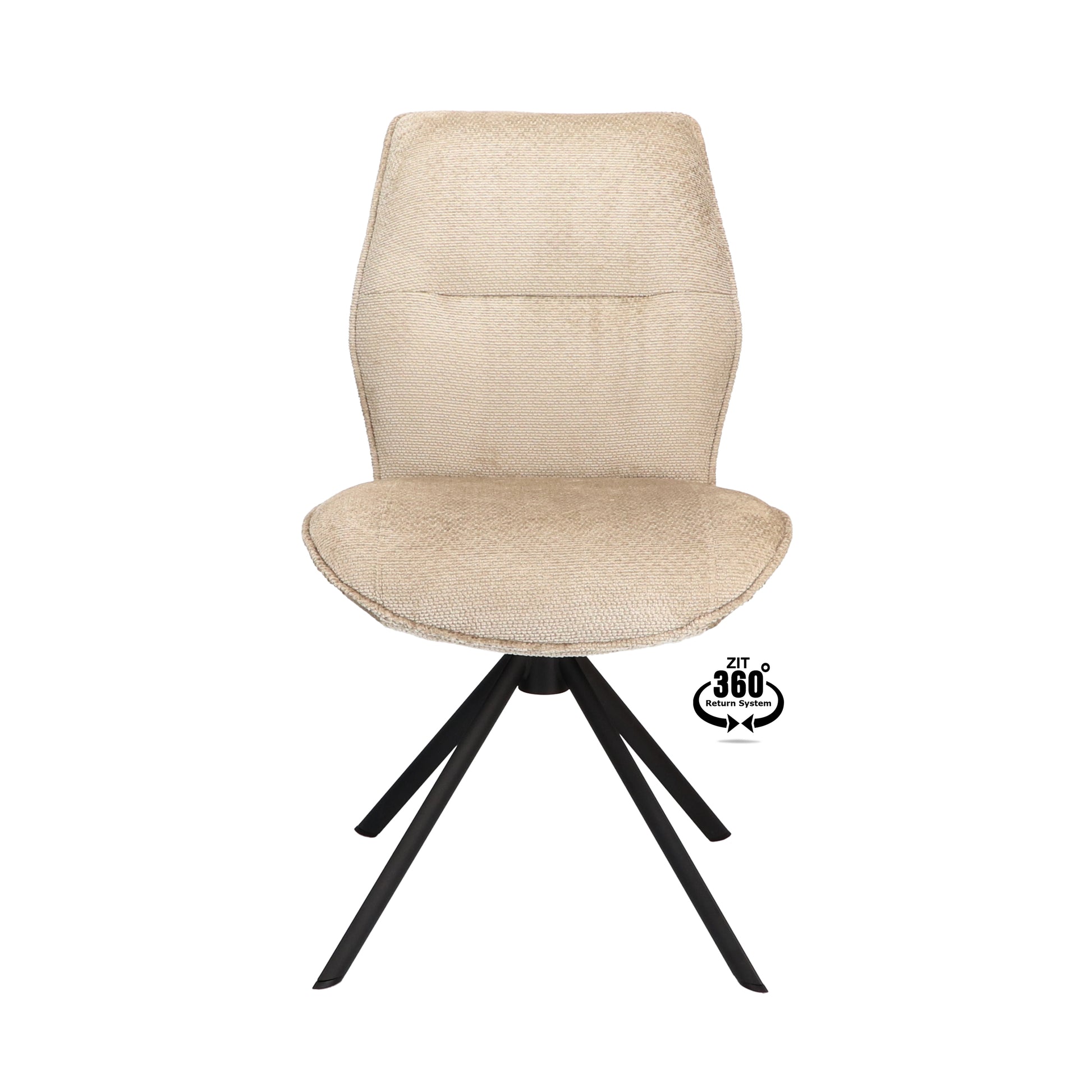Eetkamerstoel Onyx Stof Movie Desert Leg Black 360° Return-system