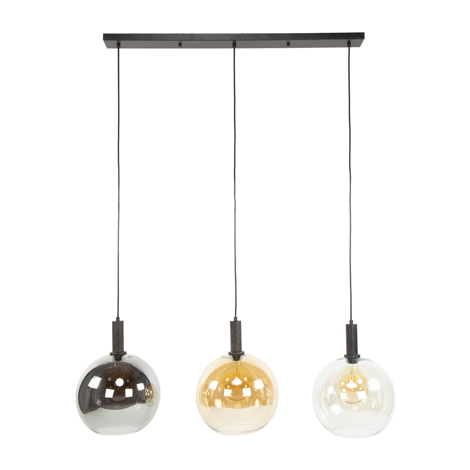 Hanglamp Sfera Tricolore 3 Lichts Artic Zwart
