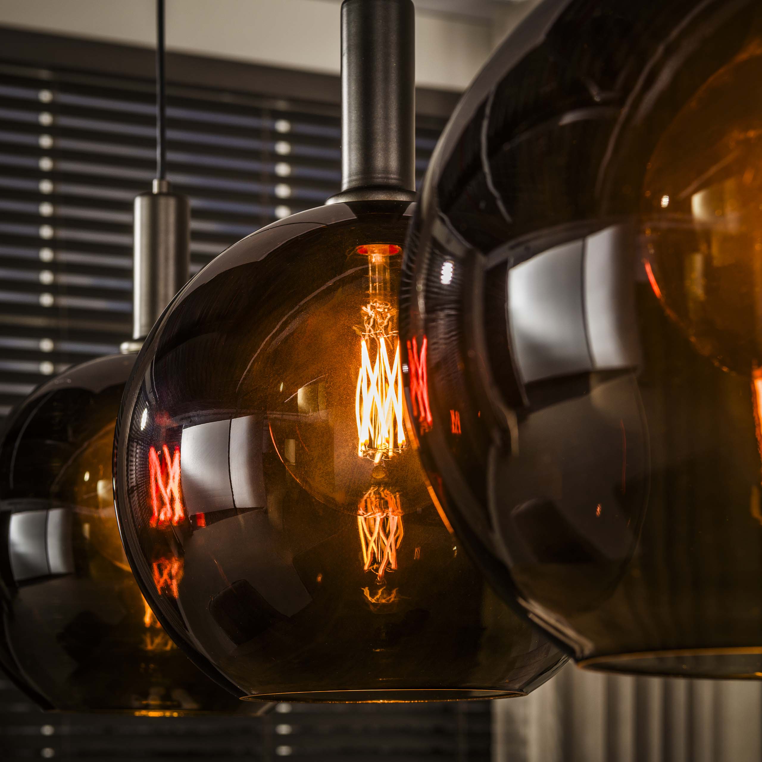 Hanglamp Sfera Tricolore 3-lichts / Sienna bruin