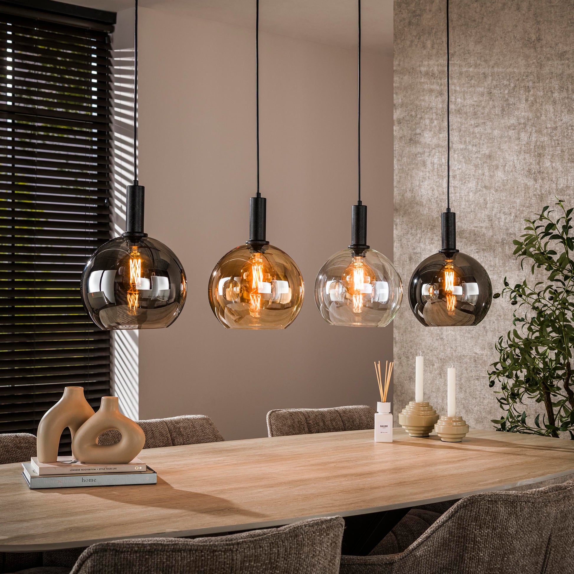 Hanglamp Sfera Tricolore 4-lichts / Artic zwart