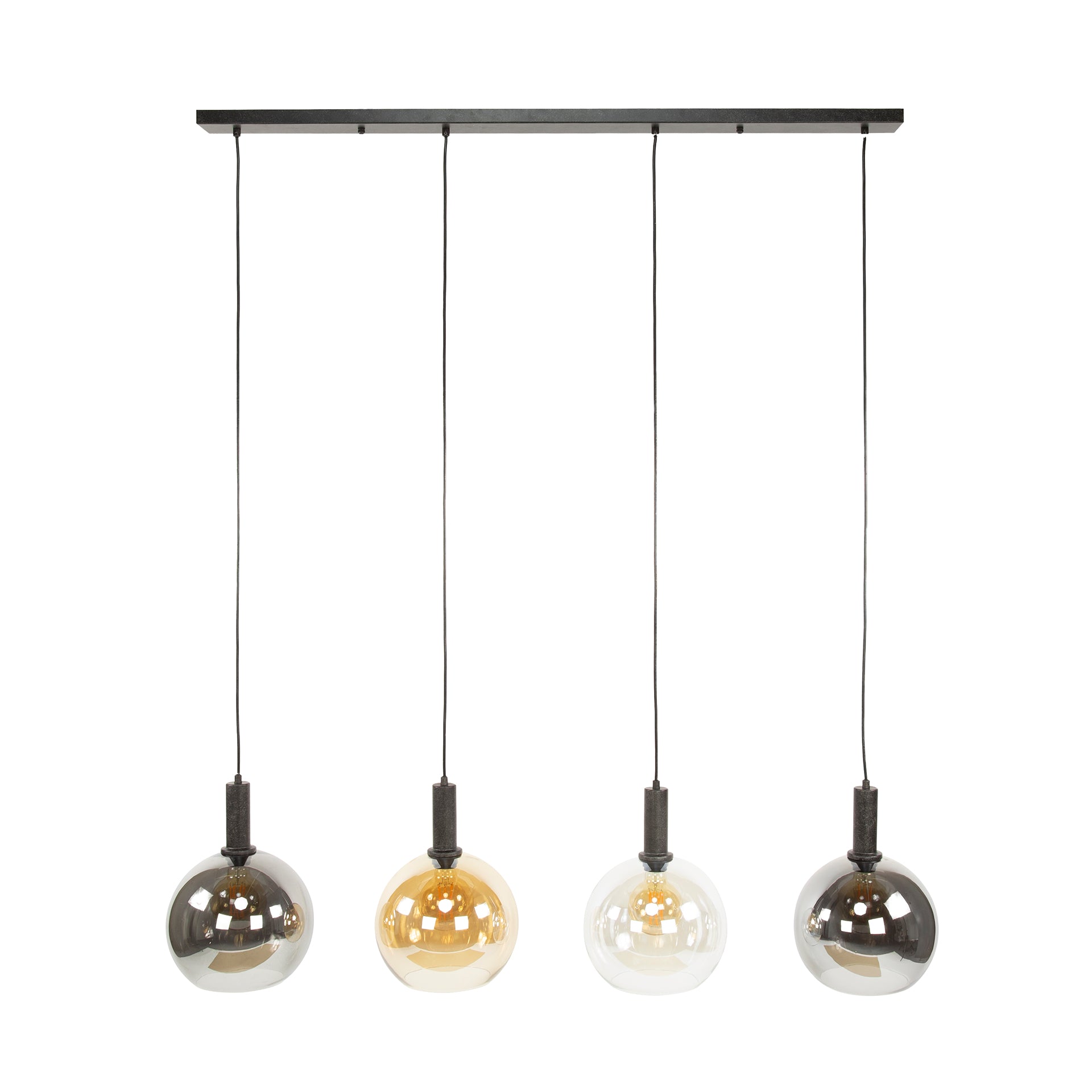 Hanglamp Sfera Tricolore 4 Lichts Artic Zwart
