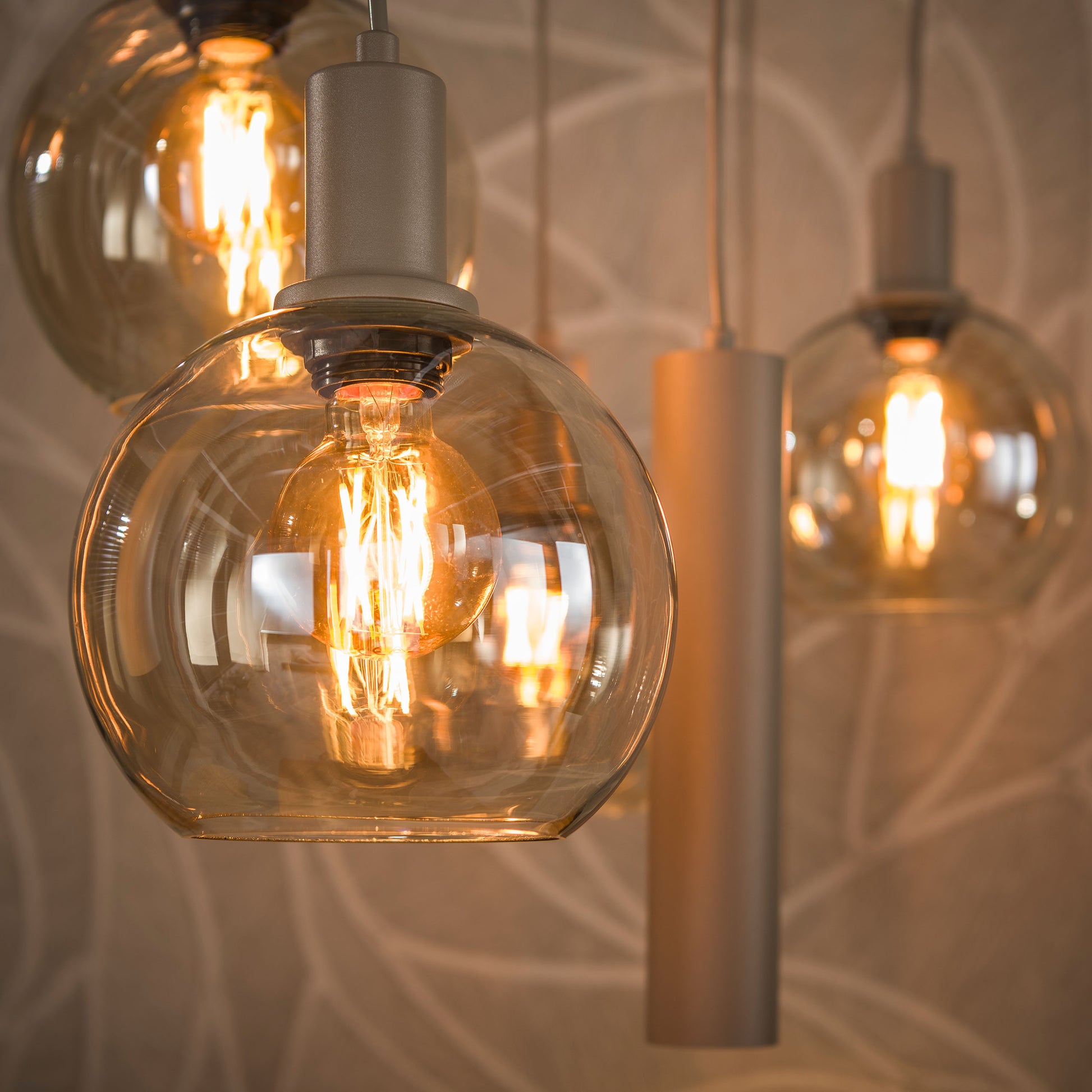 Hanglamp Sfera Tricolore 4+3-lichts / Beige