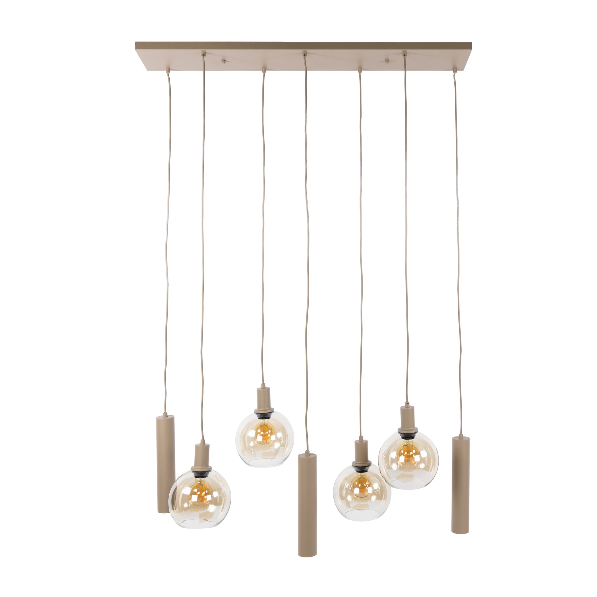 Hanglamp Sfera Tricolore 4+3-lichts / Beige