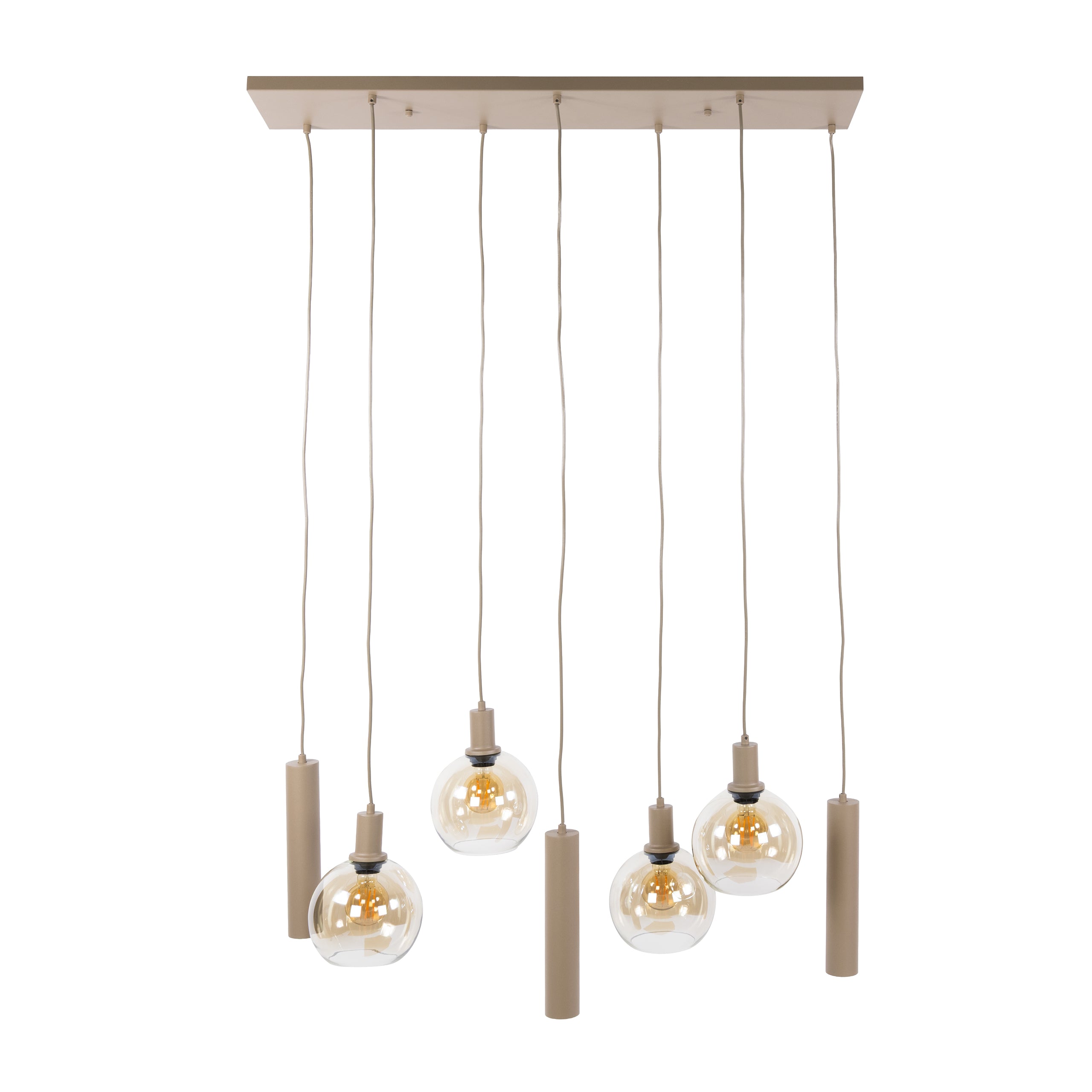 Hanglamp Sfera Tricolore 4+3-lichts / Beige