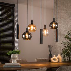 Hanglamp Sfera Tricolore 4 3 Lichts Artic Zwart