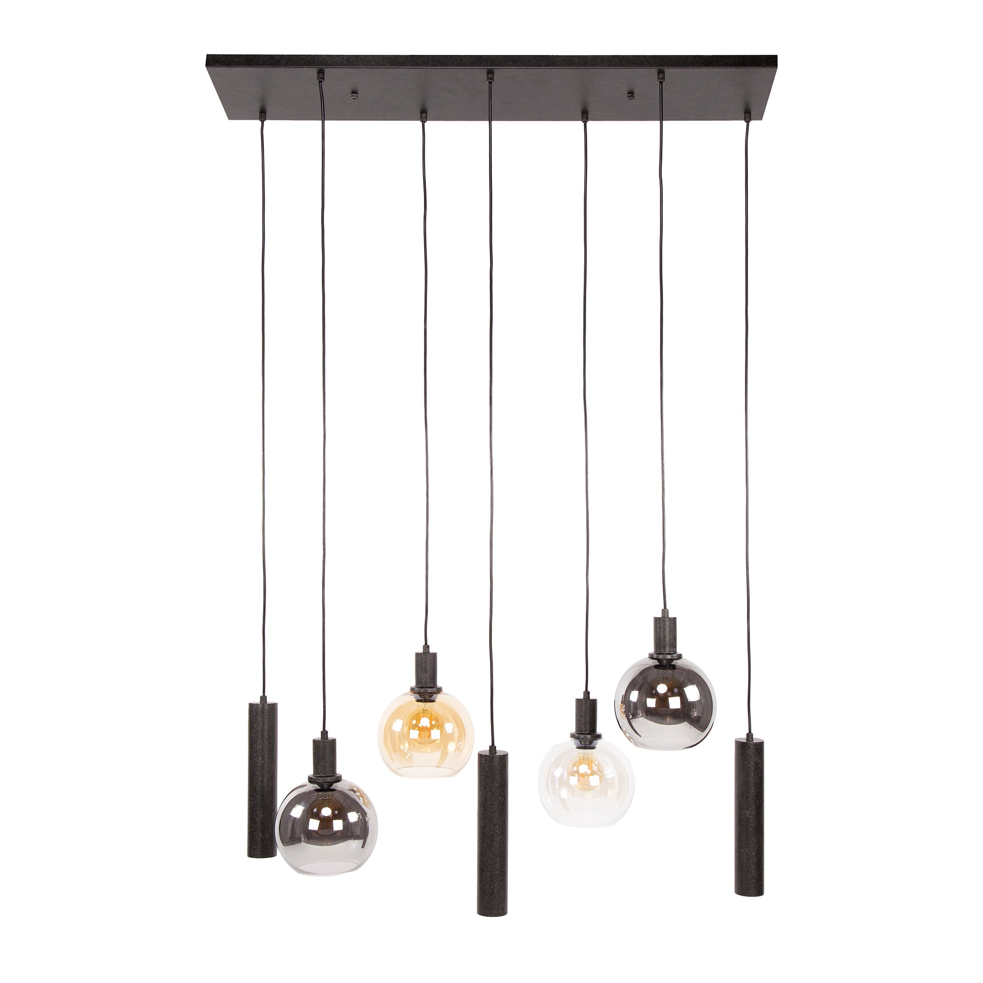 Hanglamp Sfera Tricolore 4 3 Lichts Artic Zwart