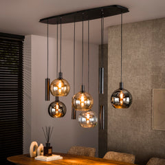 Hanglamp Sfera Tricolore 5 4 Lichts Artic Zwart