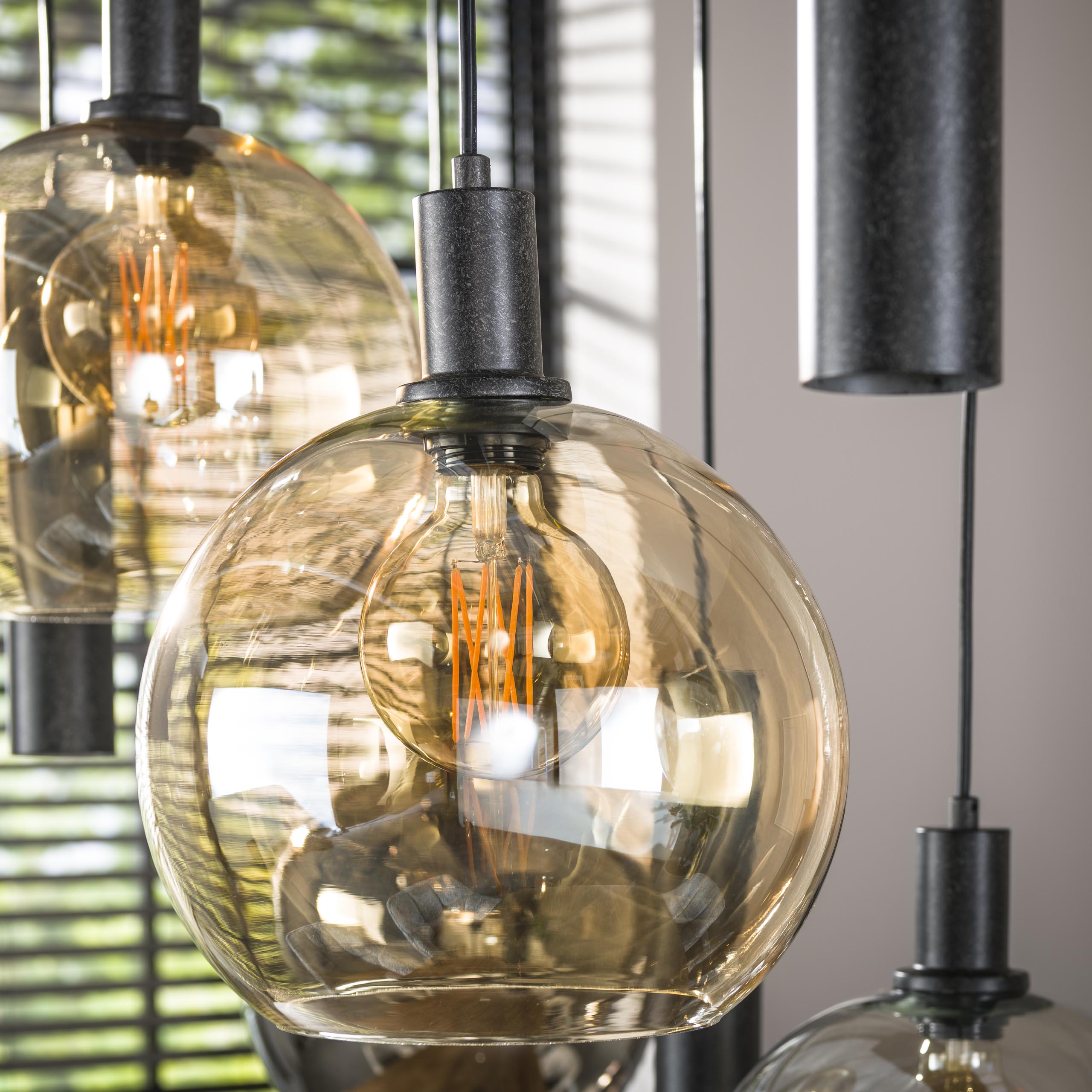 Hanglamp Sfera Tricolore 5 4 Lichts Artic Zwart