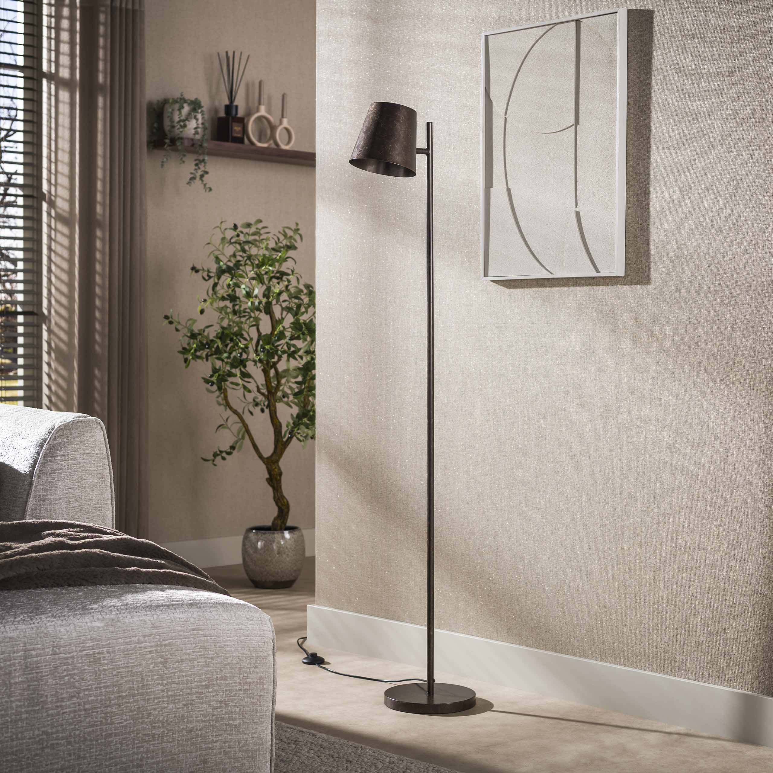 Vloerlamp Flex 1 Lichts Urban Bruin