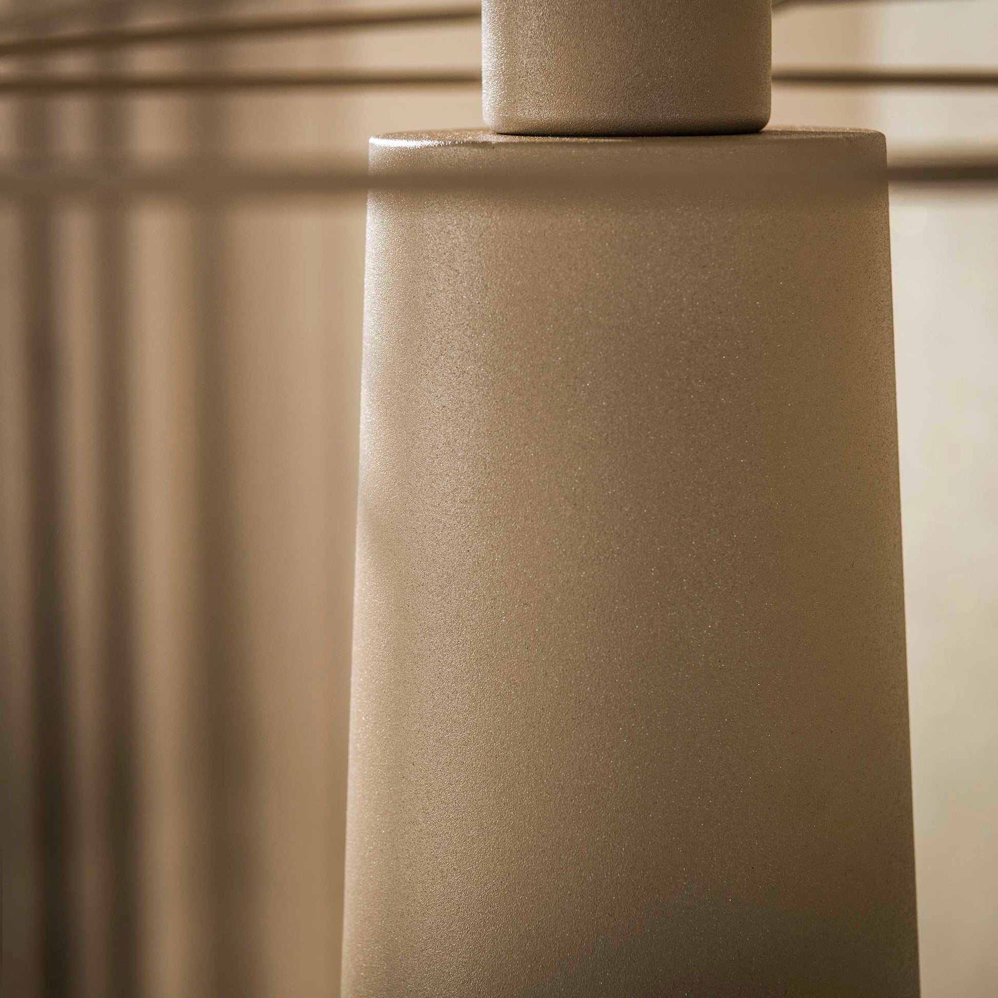 Vloerlamp Curl 1-lichts / Beige
