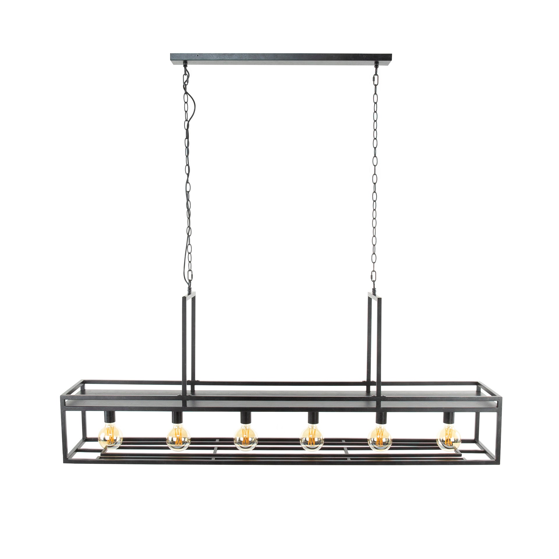 Hanglamp Decorate 6 Lichts Charcoal