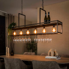 Hanglamp Decorate 6 Lichts Urban Bruin