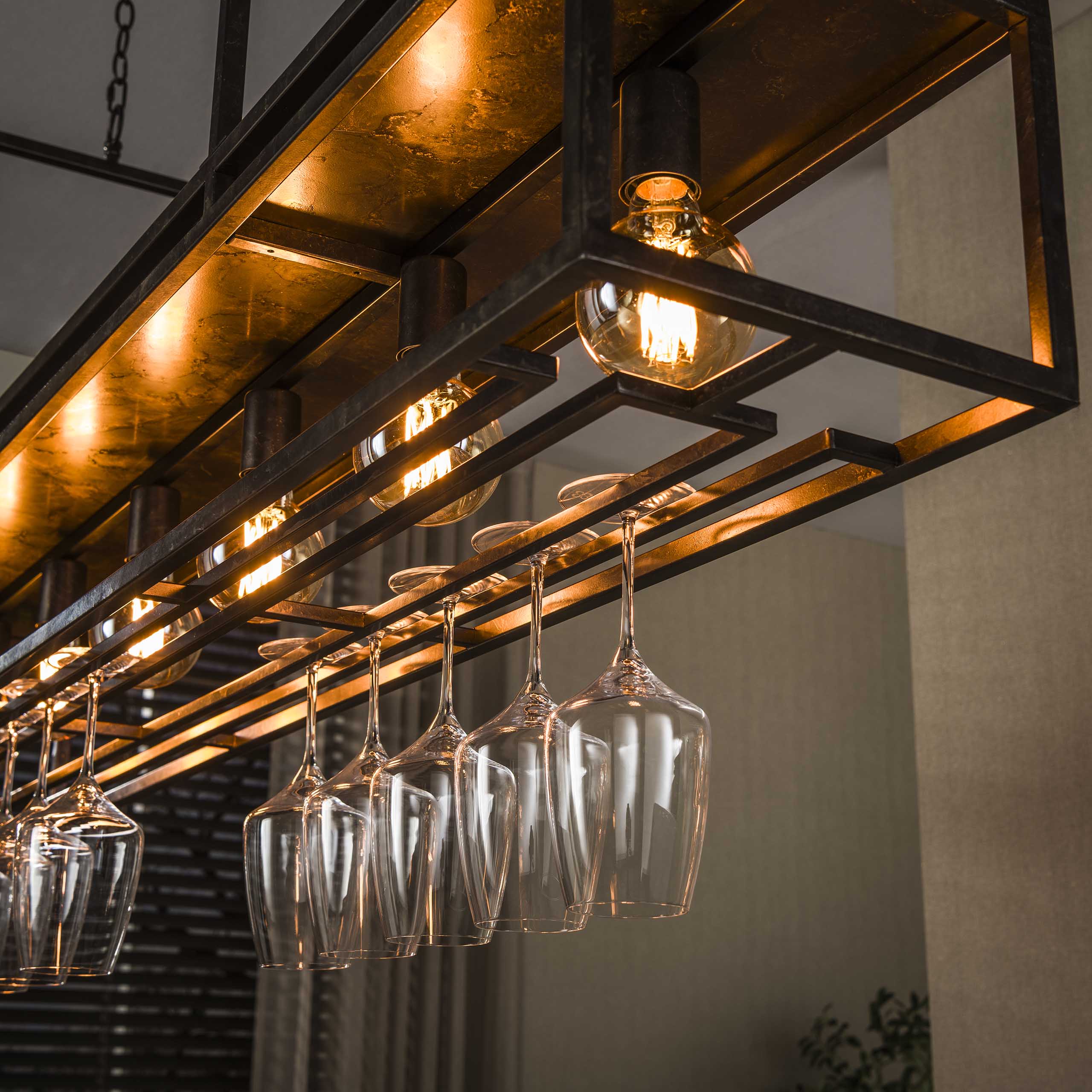 Hanglamp Decorate 6 Lichts Urban Bruin