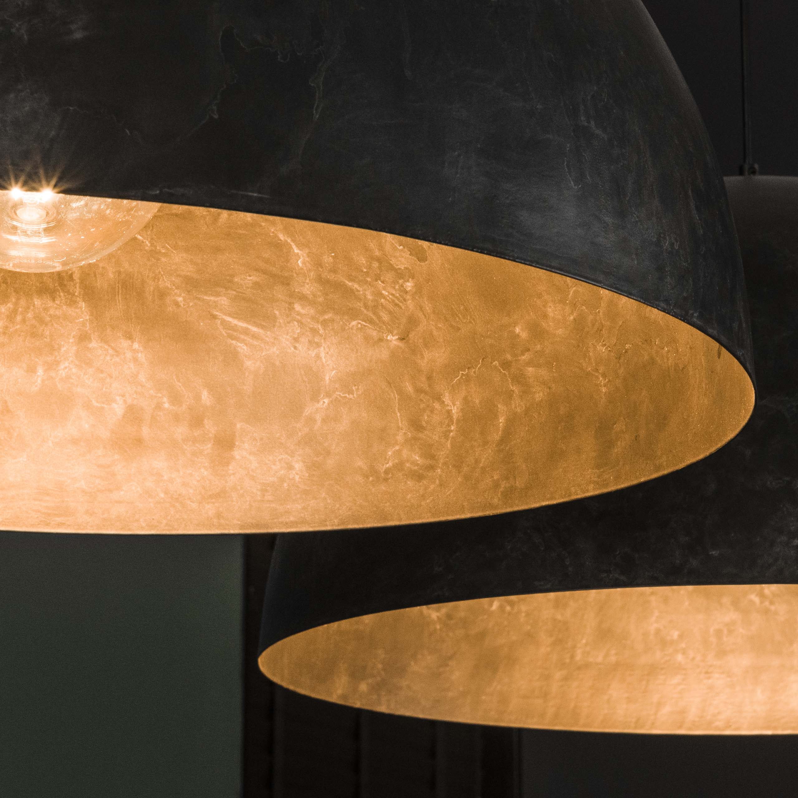 Hanglamp Dome 2 Lichts O60Cm Charcoal