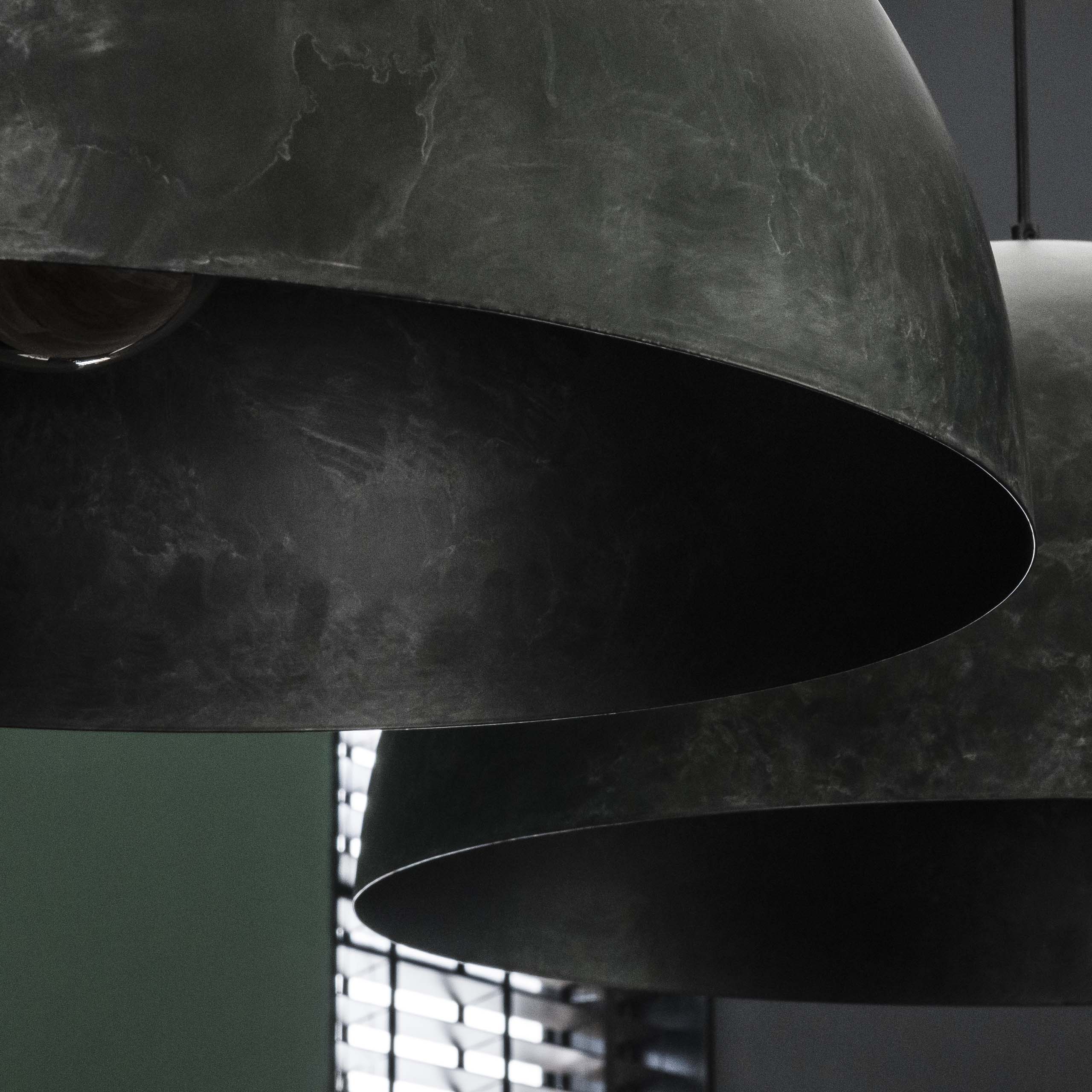 Hanglamp Dome 2 Lichts O60Cm Charcoal