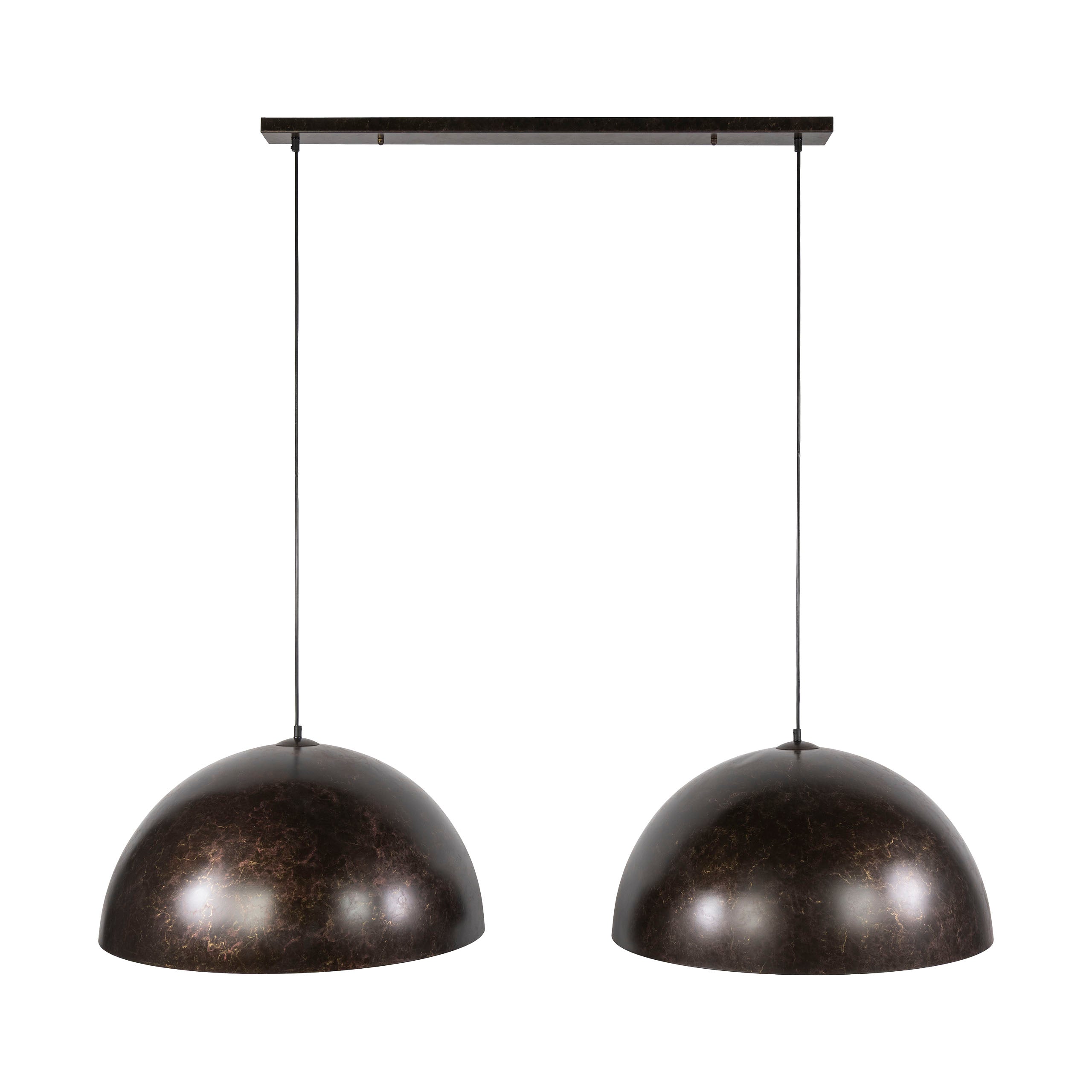 Hanglamp Dome 2 Lichts O60Cm Urban Bruin