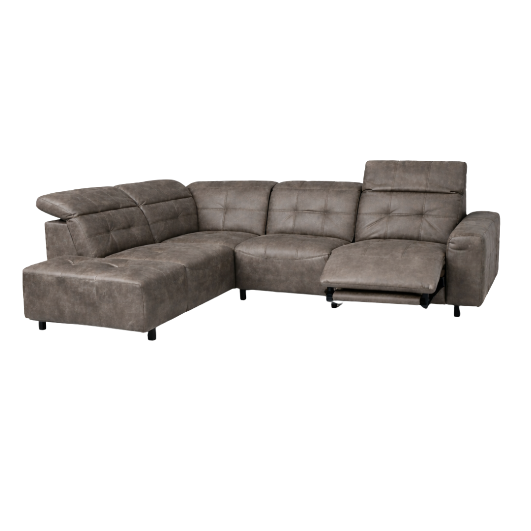 Bankstel Tungsten - Met elektrische verstelbare relaxfunctie - Bull Ecoleder