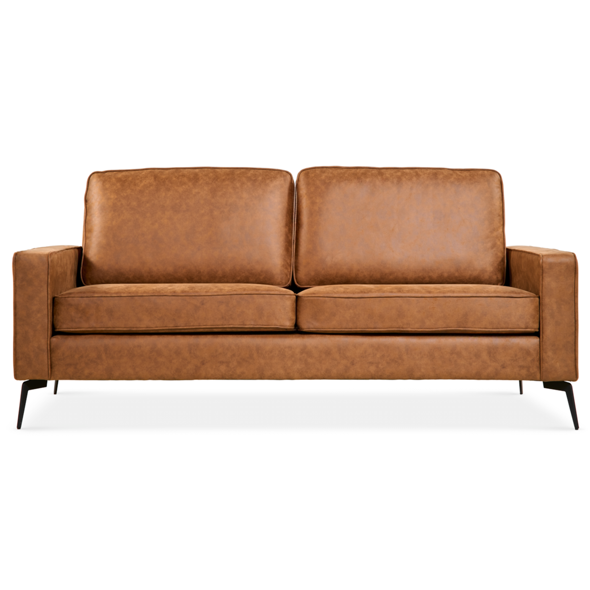 2-zitsbank Noa - Microleder Cognac – foto 4