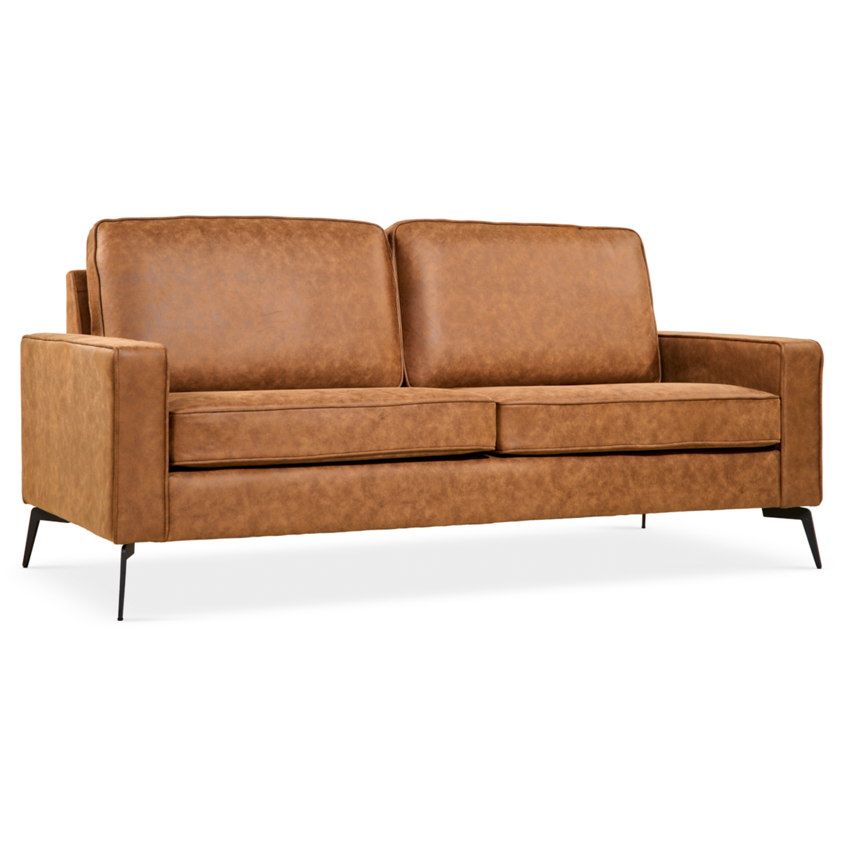 2-zitsbank Noa - Microleder Cognac – foto 2