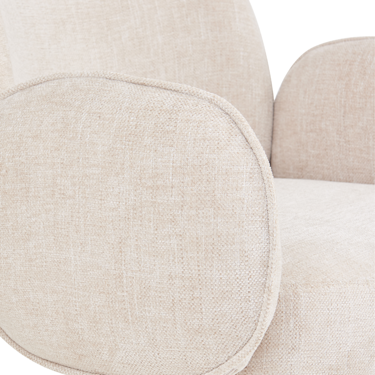Eetkamerstoel Oslo - Beige met armleuning