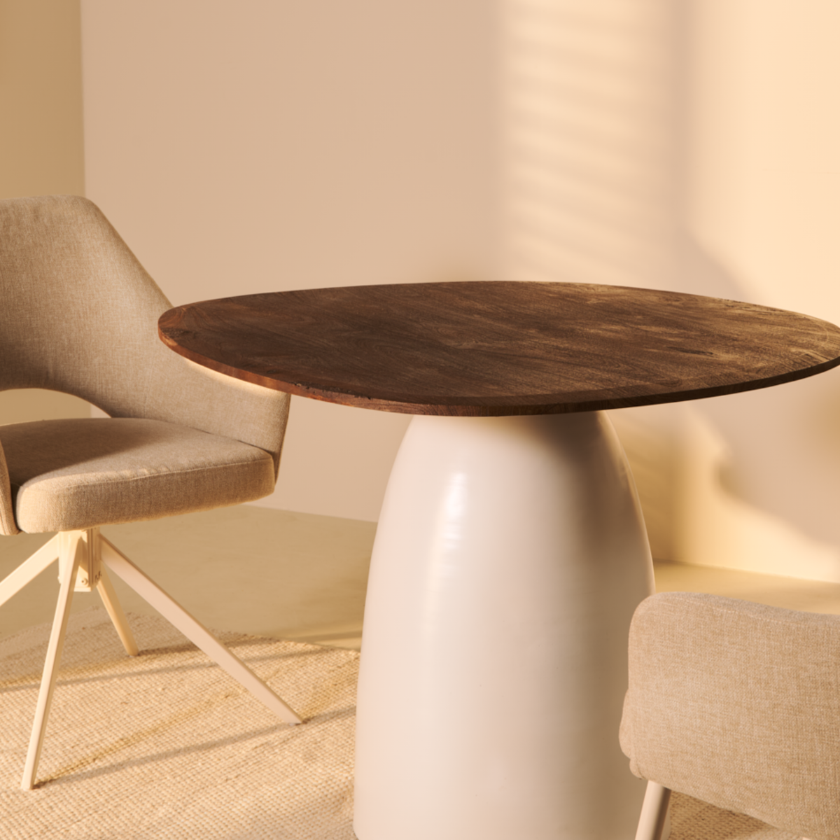 Eettafel Bora - Ø 140 cm Bruin