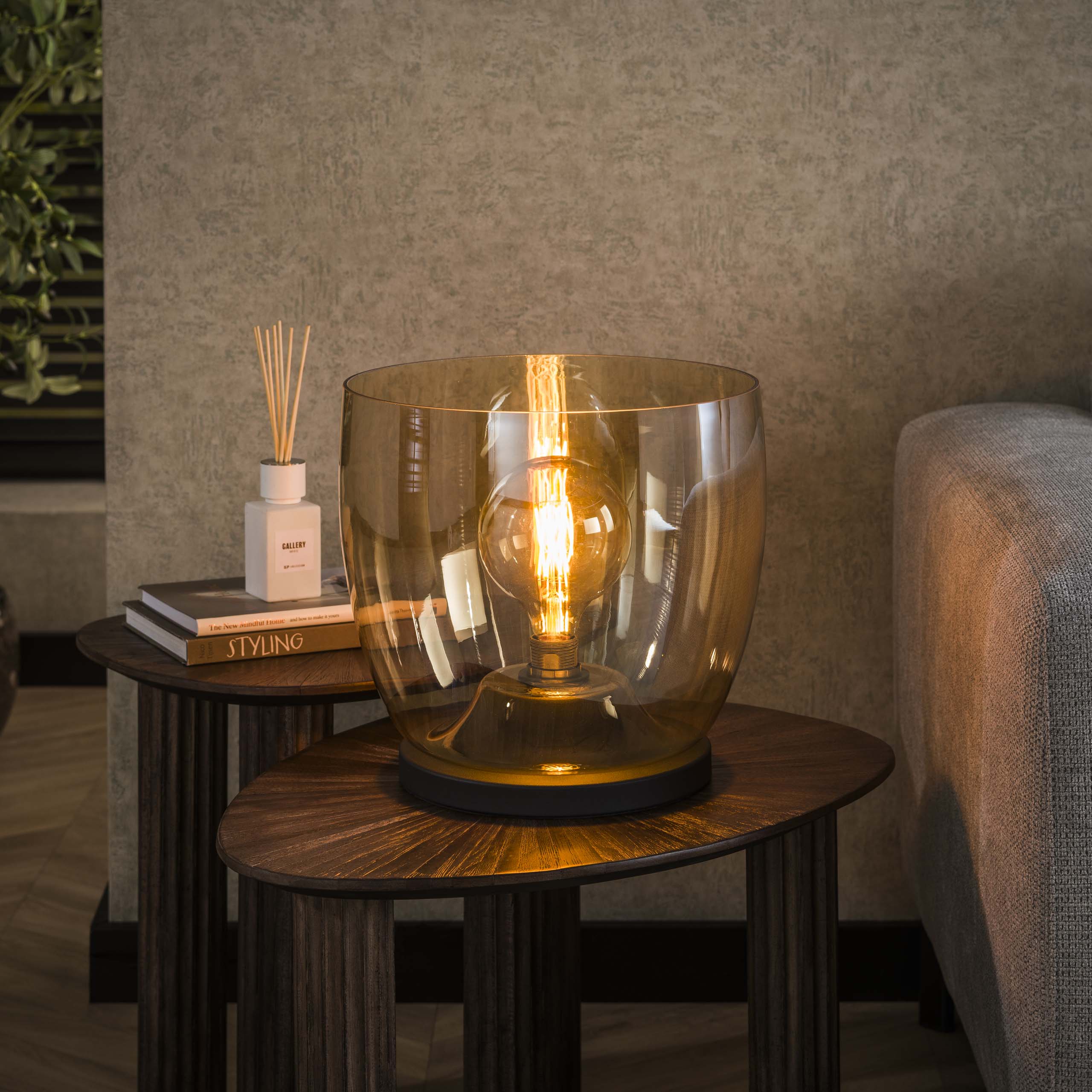 Vloerlamp Up Xl 1 Lichts Amber Glas