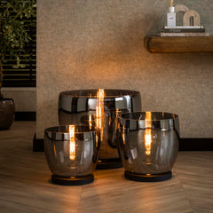 Vloerlamp Up Xl 1 Lichts Smoke Grey Glas
