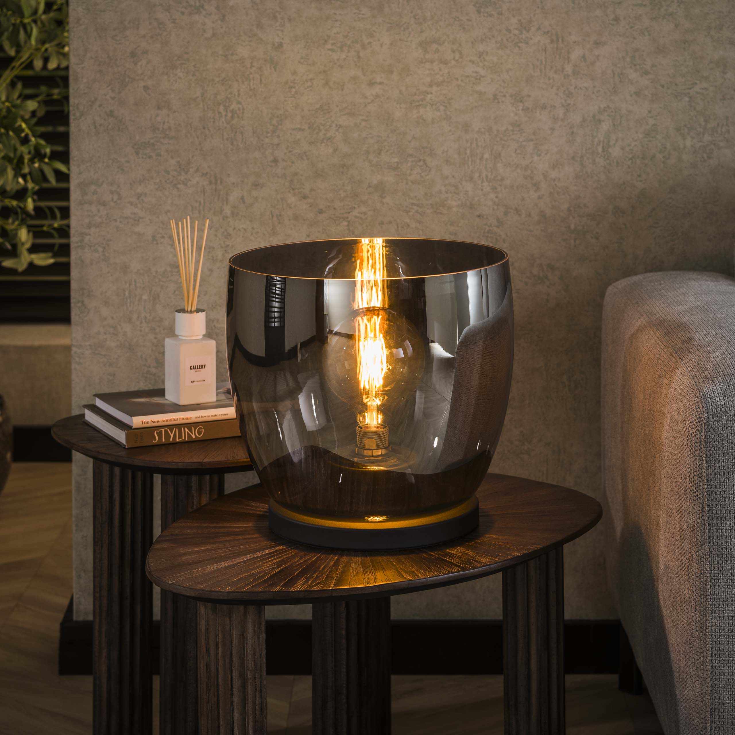 Vloerlamp Up Xl 1 Lichts Smoke Grey Glas