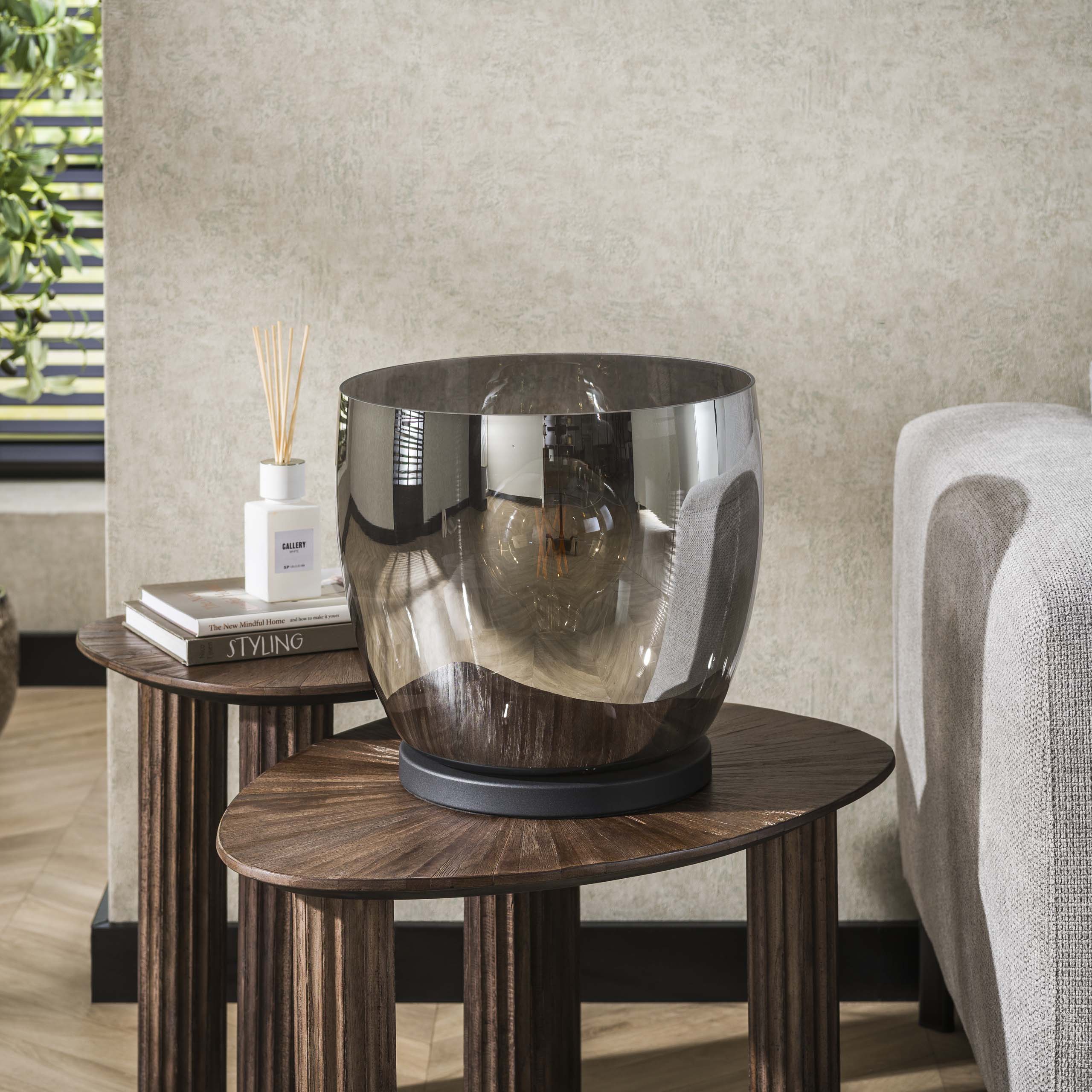 Vloerlamp Up Xl 1 Lichts Smoke Grey Glas