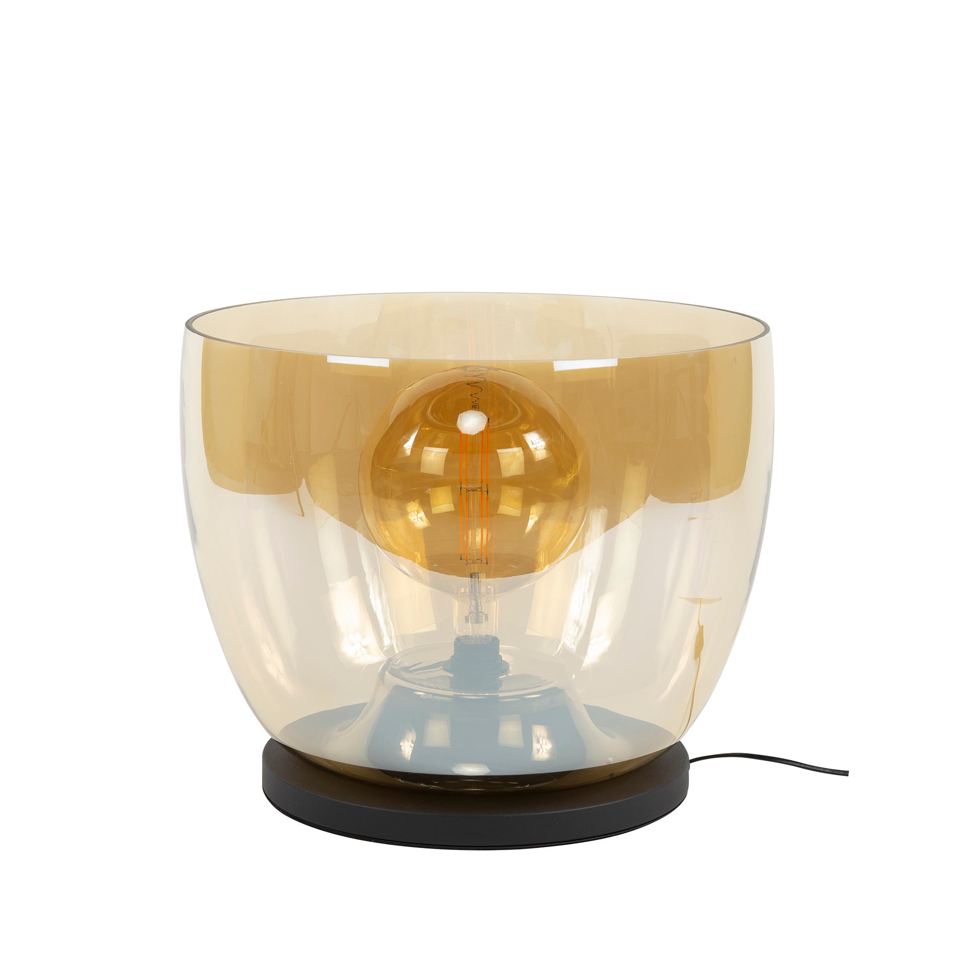 Vloerlamp Up Xxl 1 Lichts Amber Glas