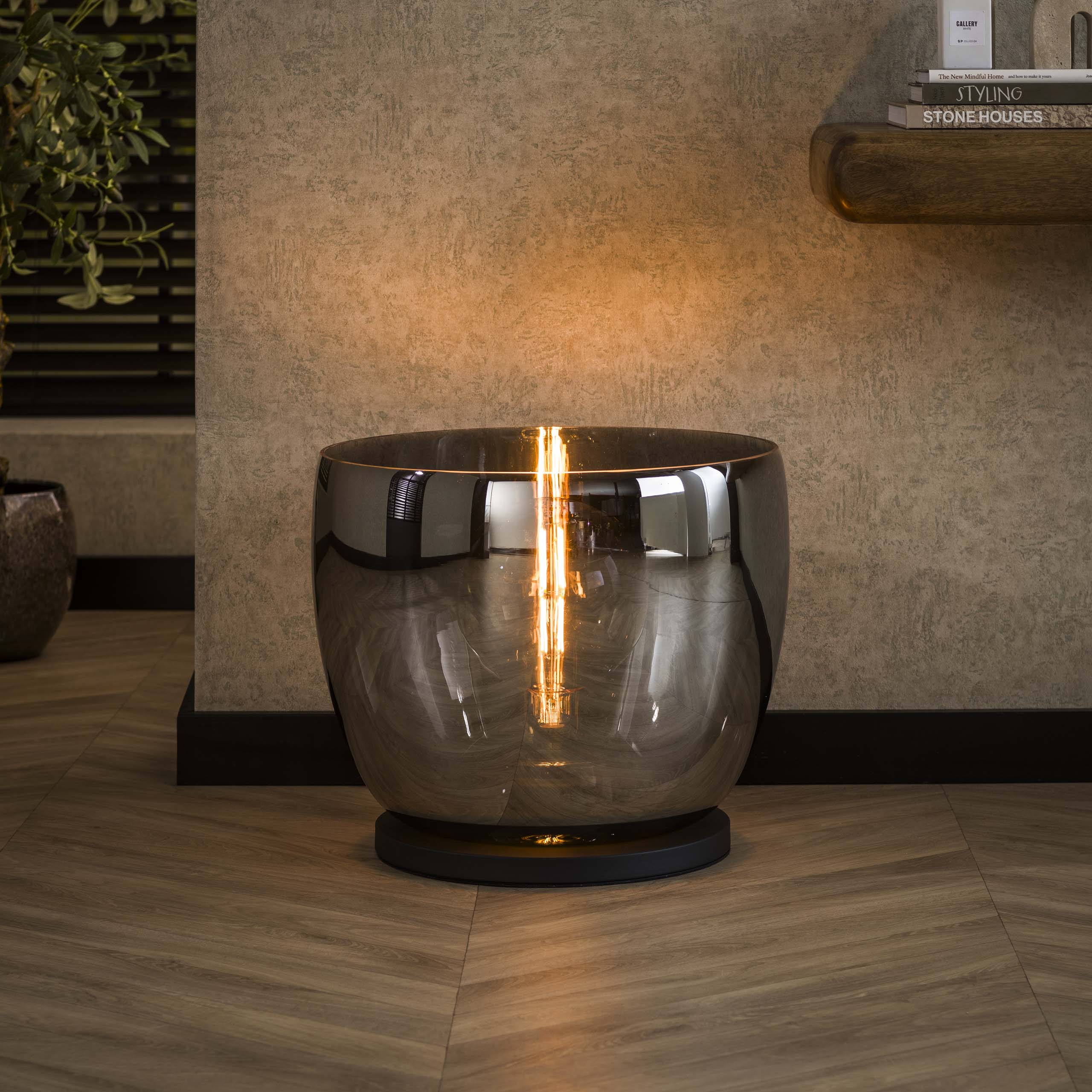 Vloerlamp Up Xxl 1 Lichts Smoke Grey Glas