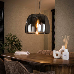 Hanglamp Drift Glass Xl 1 Lichts Smoke Grey Glas