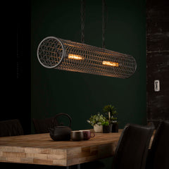 Hanglamp Cylinder Wire 2 Lichts Slate Grey
