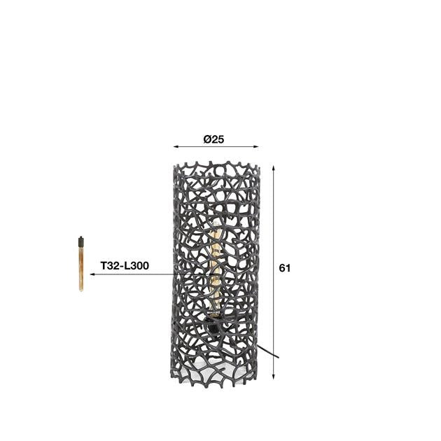 Vloerlamp Ø25 weaver cylinder