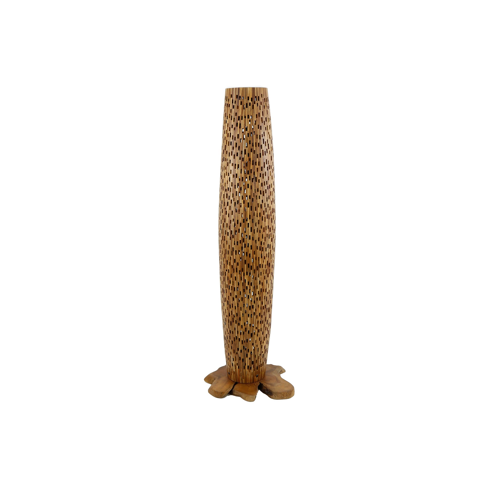 Vloerlamp Bars M 3 Lichts Massief Teak